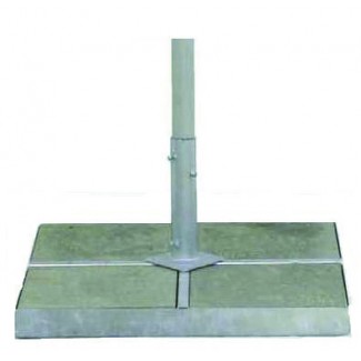 400 lb Free-Standing Square Pan Umbrella Base with Cover Kit