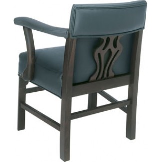 Beechwood Arm Chair with Upholstered Arms WC-1023UR
