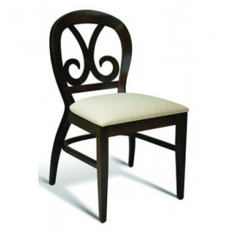 Eco Friendly Restaurant Beech Solid Wood Side Chair HARP Series