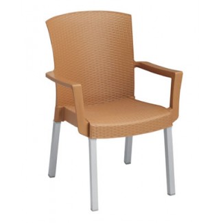 Stacking outdoor restaurant chair by Grosfillex