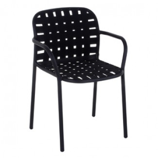 Italian Wrought Iron Restaurant Chairs Yard Arm Chair