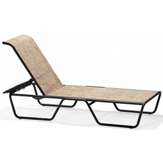 Oasis Sling Casuals Chaise Lounge with Skids