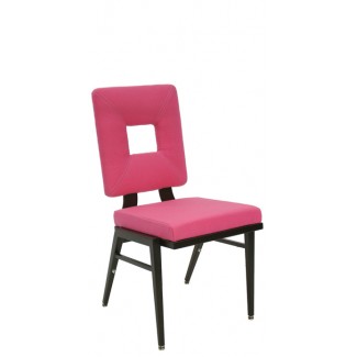 Stacking Steel Side Chair with Square Back and Tapered Leg CF5506 