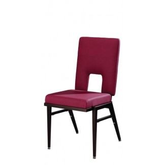 Stacking Steel Side Chair with Top Hat Back and Square Tapered Leg CF5505 