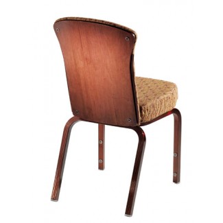 Vario Wood Back Upholstered Aluminum Side Chair 21/1 