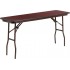 18'' x 60'' High Pressure Mahogany Laminate Folding Table