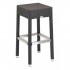 Aluminum And Wood Composite Restaurant Barstools Floridian Backless Barstool