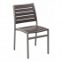 Aluminum And Wood Composite Restaurant Side Chairs Mediterranean II Sidechair