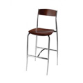 Bar Stool with Wood Seat and Back 189