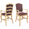 Beechwood Arm Chair WC-495UR with Picture Back