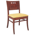 Beechwood Side Chair with 3 Horizontal Squares WC-958UR