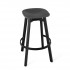 Eco Friendly Indoor Restaurant Furniture Emeco SU Series Counter Stool - Recycled Polyethylene Seat - Charcoal
