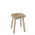 Eco Friendly Indoor Restaurant Furniture Emeco SU Series Small Stool - Reclaimed Oak Seat With Wooden Legs