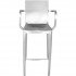 Eco Friendly Indoor Restaurant Furniture Hudson Aluminum Bar Stool with Arms
