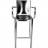 Eco Friendly Indoor Restaurant Furniture Hudson Aluminum Counter Stool with Arms