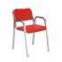 Eco Friendly Indoor Restaurant Furniture Nine-0 Aluminum Stacking Soft Back Arm Chair