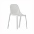 Eco Friendly Outdoor Restaurant Breakroom Chairs Broom Recycled Chair - White
