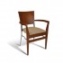 Eco Friendly Restaurant Beech Solid Wood Arm Chair 269 Series 