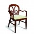 Eco Friendly Restaurant Beech Solid Wood Arm Chair HARP Series