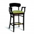 Eco Friendly Restaurant Beech Solid Wood Bar Stool with Arms CC100 Series