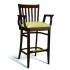 Eco Friendly Restaurant Beech Solid Wood Bar Stool with Arms CC120 Series 