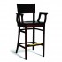 Eco Friendly Restaurant Beech Solid Wood Bar Stool with Arms CC135 Series