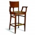 Eco Friendly Restaurant Beech Solid Wood Bar Stool with Arms CC140 Series