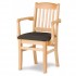 European Beech Solid Wood Restaurant Chairs Holsag Bulldog Arm Chair