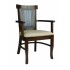 European Beech Solid Wood Restaurant Chairs Holsag Tudor X-Back Arm Chair