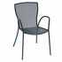 Italian Wrought Iron Restaurant Chairs Syrene Arm Chair