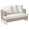 Luxor Lounge Love Seat (Aluminum Collection)