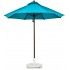 Commercial Restaurant Umbrellas 9 Foot Fiberglass Market Umbrella With Aluminum Pole - Pulley Lift