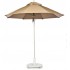 Commercial Restaurant Umbrellas 11 Foot Fiberglass Market Umbrella With Aluminum Pole - Pulley Lift