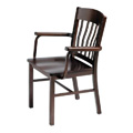 Side Chair with Steel Frame and Wood Seat 981-AR 