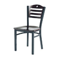 Wood Side Chair with Upholstered Seat 953