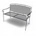 Wrought Iron Hospitality Benches Henley Bench