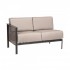 Wrought Iron Hospitality Lounge Chairs Jax Sectional - LEFT