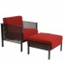Wrought Iron Hospitality Lounge Chairs Jax Stationary Lounge Chair