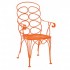 Wrought Iron Restaurant Chairs Gelati Wrought Iron Dining Arm Chair