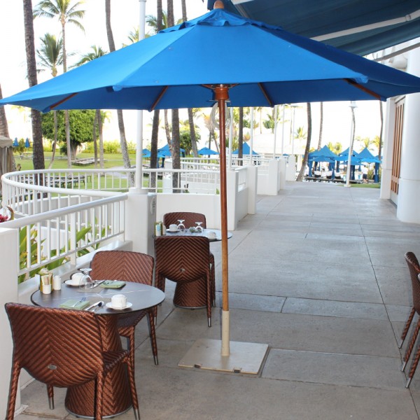 Market umbrellas for outdoor patio use