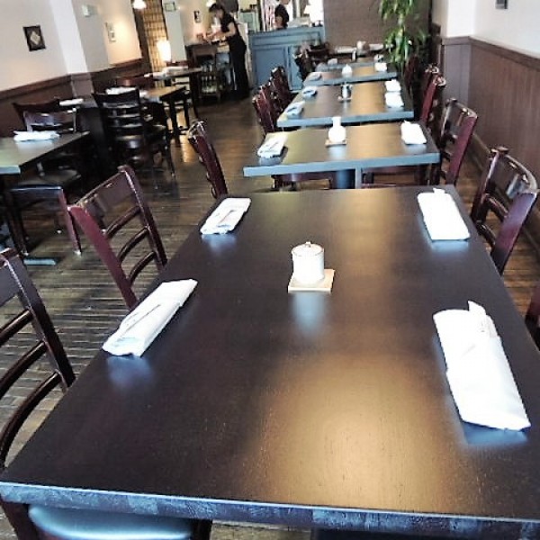 Planked Oak Restaurant Table Top