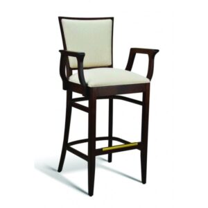 Beechwood Bar Stool With Arms Quincy Series