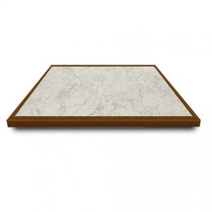 42" Square Inlay Wood Edge Table Top