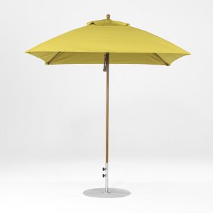Niles 7.5' Square Umbrella Faux Wood