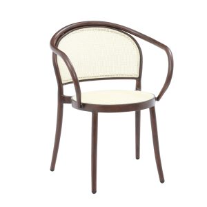 Savoy Cane Arm Chair in Walnut