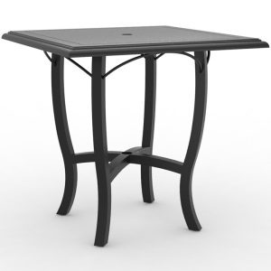 Solid Cast Carson Square Counter Height Umbrella Table