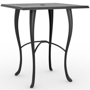 Hampton Cabriole Square Bar Height Umbrella Table