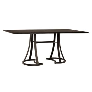 Solid Cast Mainstreet Rectangular Counter Height Umbrella Table