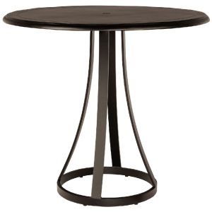 Solid Cast Mainstreet Round Counter Height Umbrella Table